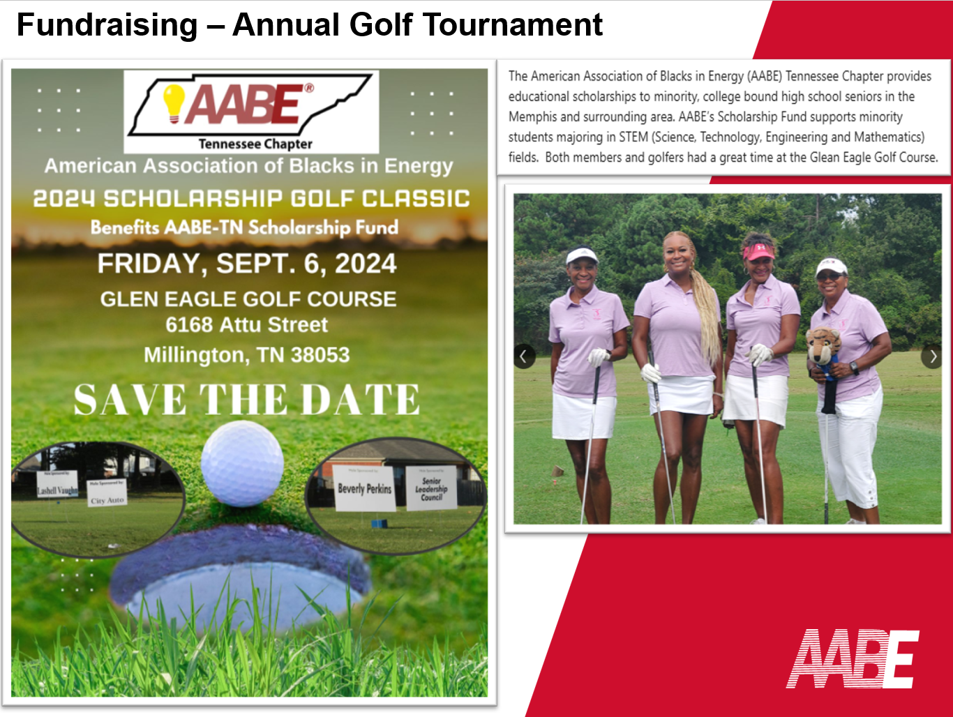 2024 AABE TN Scholarship Golf Classic
